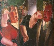 Frits Van den Berghe Lovers in the village Germany oil painting artist